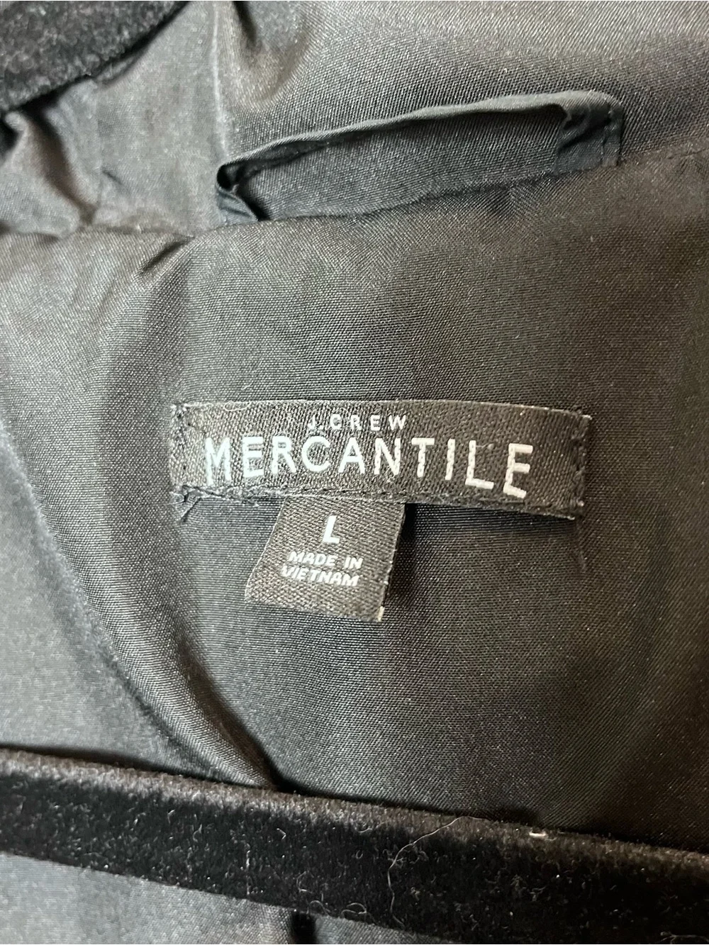 J. Crew Mercantile Belted Quilted Long Puffer Coat Winter Jacket Black Large